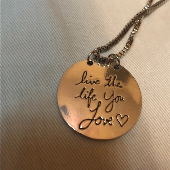 Double-sided Quote necklace - Picture 3 of 3